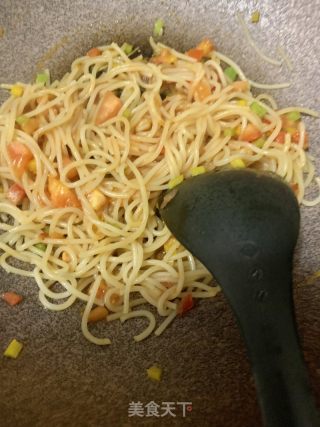 鮮茄蝦仁面的做法步骤：7