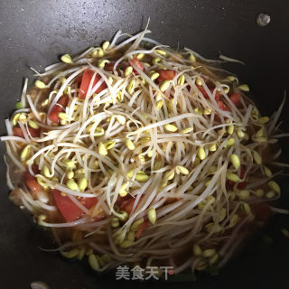 家常炒豆芽的做法步骤：6