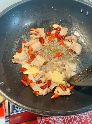四川老咸菜回锅肉的做法步骤：4