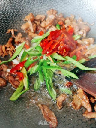 地瓜炒肉片的做法步骤：7