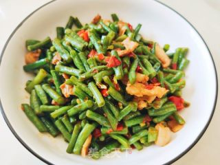 剁椒肉片炒豇豆的做法步骤：16