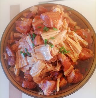 五花肉烧腐竹的做法步骤：13