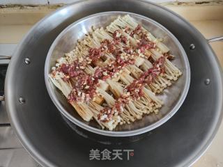 牛肉末蒸金针菇的做法步骤：7