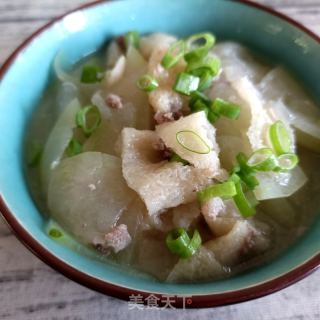 肉沫竹荪炖冬瓜的做法