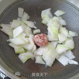 肉沫竹荪炖冬瓜的做法步骤：5
