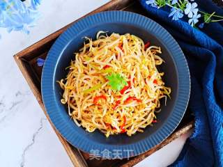 酸辣绿豆芽的做法步骤：9