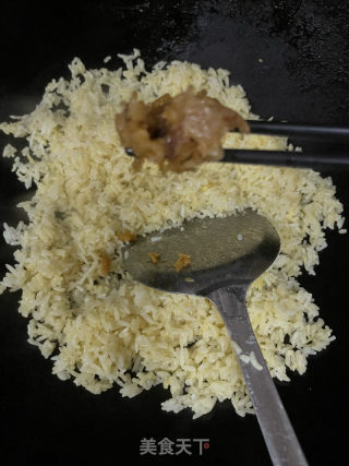 虾仁菜脯炒饭的做法步骤：5