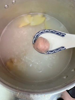 鱿鱼肉丸粥的做法步骤：8