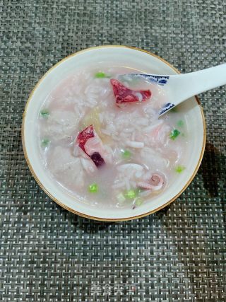 鱿鱼肉丸粥的做法步骤：12