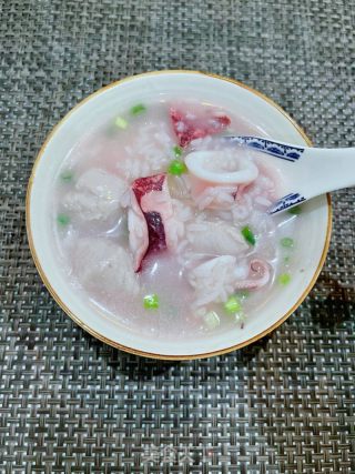 鱿鱼肉丸粥的做法步骤：13