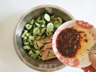 腐竹拌黄瓜的做法步骤：9