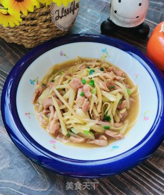 嫩姜炒鸡肉丝的做法步骤：18