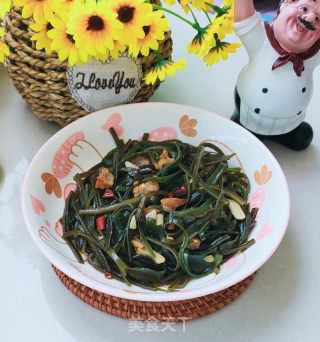 猪油渣炒海带丝的做法步骤：10