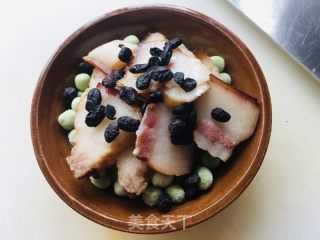 腊肉蒸豌豆的做法步骤：2