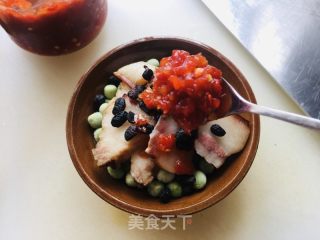 腊肉蒸豌豆的做法步骤：3