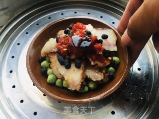 腊肉蒸豌豆的做法步骤：6