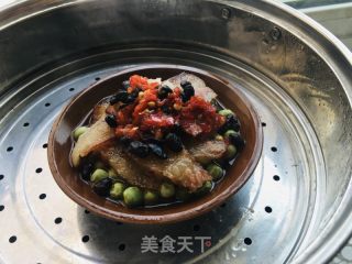 腊肉蒸豌豆的做法步骤：7
