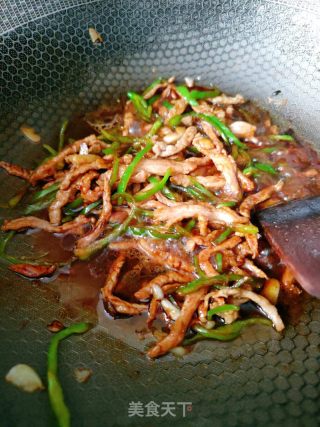 青椒肉丝面的做法步骤：10