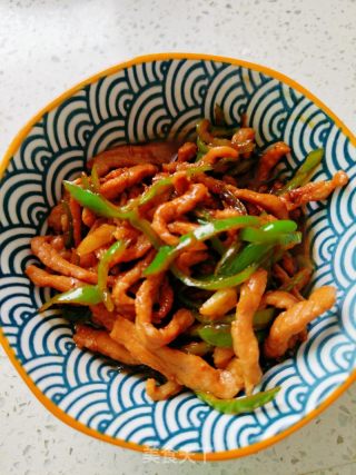 青椒肉丝面的做法步骤：11