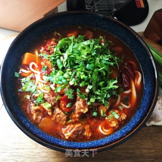 家常番茄牛肉面的做法步骤：15