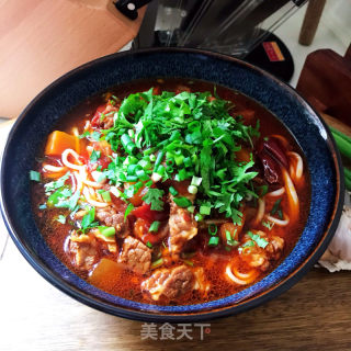 家常番茄牛肉面的做法步骤：16
