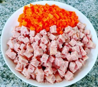 午餐肉小白菜苗胡萝卜疙瘩汤的做法步骤：6