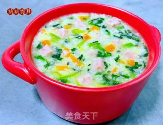 午餐肉小白菜苗胡萝卜疙瘩汤的做法步骤：12