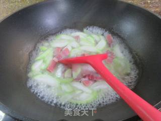 纯精火腿煮夜开花的做法步骤：6