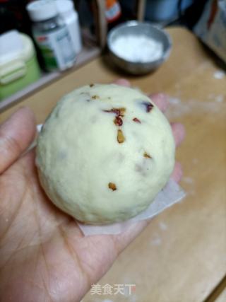 奶香红枣馒头豆包的做法步骤：8