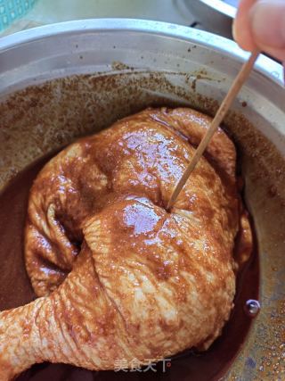新奥尔良风味烤鸡腿的做法步骤：2