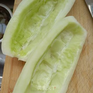 老黄瓜炒明虾的做法步骤：4