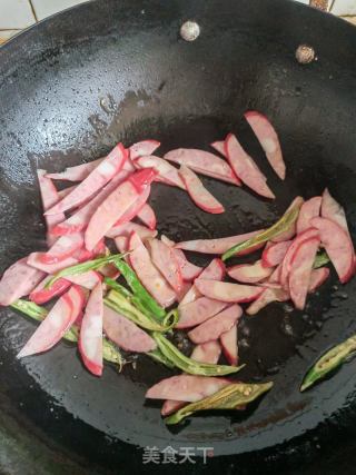 红肠炒蔬菜的做法步骤：5