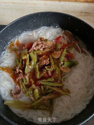 牛肉青椒米粉的做法步骤：4