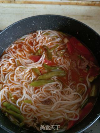 牛肉青椒米粉的做法步骤：5