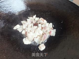 肉片炒有机菜花的做法步骤：5