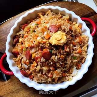 胡萝卜蛋炒饭的做法步骤：11