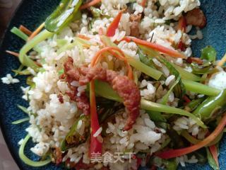 青椒牛肉炒饭