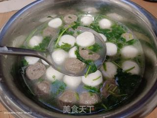 鱼丸牛肉丸汤的做法