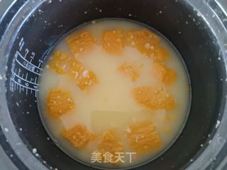 小米燕麦南瓜粥的做法步骤：7