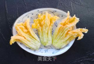 南瓜花天妇罗的做法步骤：14