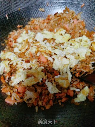 蛋炒饭的做法步骤：9