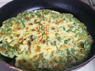 明月草鸡蛋煎饼的做法步骤：7