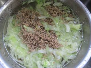 鸡胸肉包心菜拌荞麦面的做法步骤：5