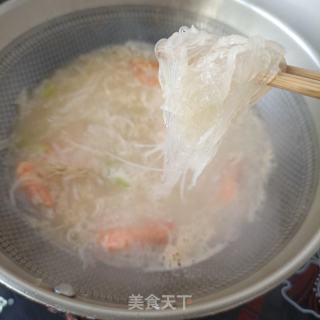 白萝卜粉丝炖虾的做法步骤：13