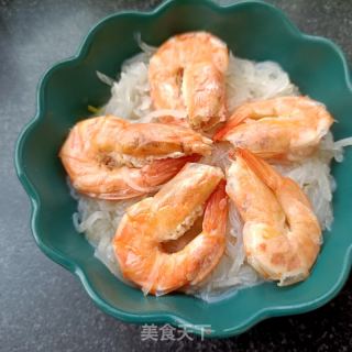 白萝卜粉丝炖虾的做法步骤：14