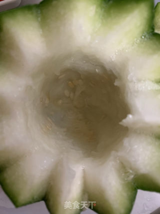 蒲翅瑤柱迷你冬瓜盅的做法步骤：6