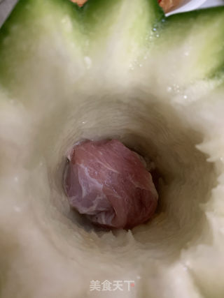蒲翅瑤柱迷你冬瓜盅的做法步骤：7