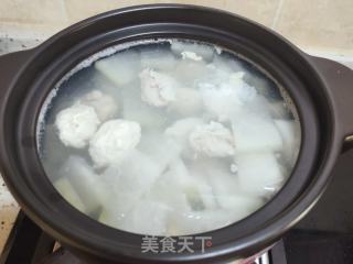 冬瓜鸡肉丸子汤的做法步骤：10
