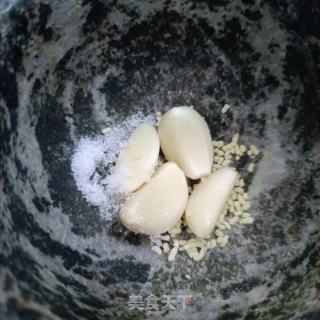 蒜泥毛蓬菜的做法步骤：5