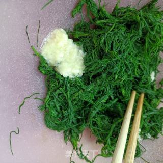 蒜泥毛蓬菜的做法步骤：7